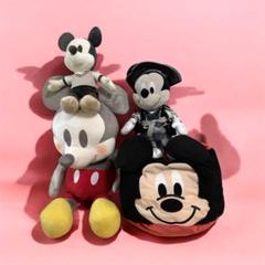 【4種】ミッキーマウスぬいぐるみ＆クッションセット