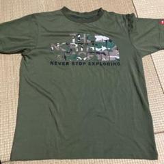国内正規品　ノースフェイス　迷彩　tシャツ ビックロゴ