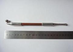 【shoohs】銀煙管　キセル　在銘　銀細工　アンティーク　重量約65g is-k008_1.jpg