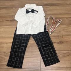 SHEIN フォーマルシャツ チェックパンツ 110