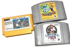 スーパーマリオブラザーズ　マリオテニス64 マリオカート64 3個セット
