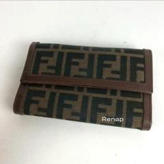 FENDI フェンディ ズッカ柄 長財布 ブラウン レディース ブランド