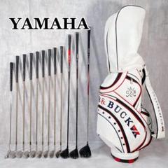 W547 YAMAHA ヤマハ メンズ ゴルフ クラブセット 13点 白 星