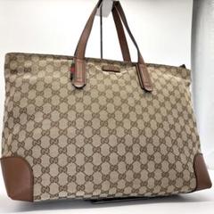 美品 ✨ A4収納可 GUCCI トートバッグ シェリーライン GG キャンバス