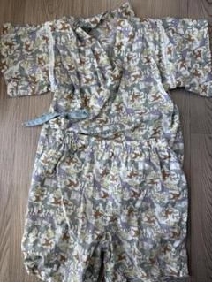 petit main　甚平　110　恐竜　男の子　夏　お祭り
