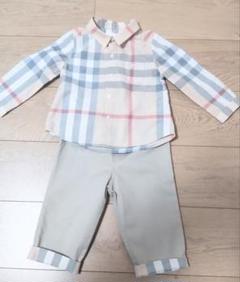 本日限定！BURBERRY 80cm シャツ パンツ セットアップ