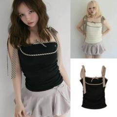 andmary Alice check ribbon tops - メルカリ