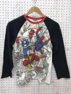 Y2K古着 MARVEL アメコミ　ヒーローズ　グラフィック　ラグラントップス
