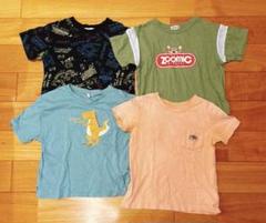 恐竜デザイン他Tシャツ4枚セット フルーツオブザルーム 120