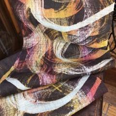 HEMP／モン族伝統 若手の作家　手描きバティック手織り大麻布た3m