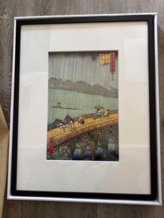 新品　ドラえもん　浮世絵　版画　木版画　名所江戸百景 大はしあたけの夕立 ドラえもん クリアファイル「名所江戸百景 大はしあたけの夕立