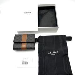 セリーヌ CELINE 三つ折り財布 レザー トリオンフトリフォールドウォレット