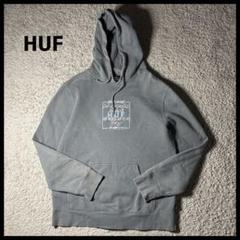 ハフ　HUF センターロゴ刺繍　パーカー　ゆるダボ　ユニセックス　ストリート