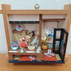 昭和レトロ ミニチュアフレーム完成品「ごちそうがいっぱい！家族で温泉旅行」