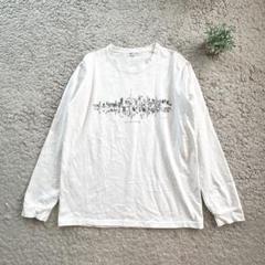 【tk.TAKEO KIKUCHI】長袖 プリントTシャツ シンプル ロンT M