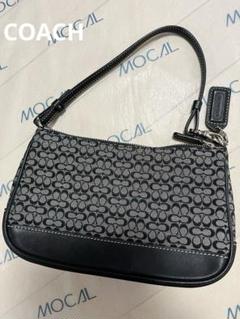 美品 COACH コーチ ミニシグネチャー アクセサリーポーチ　6622 COACH コーチ ミニシグネチャー ハンドバッグ アクセサリー