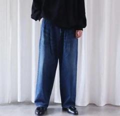グラフペーパー Selvage Denim Two Tuck Pants