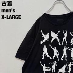 古着 FORTNITE フォートナイト Tシャツ シルエット ブラック XL