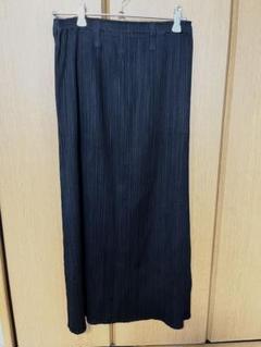 PLEATS PLAIS ブラック プリーツスカート