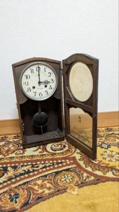 【ジャンク品】振り子時計 AICHTOKEI ブラウン