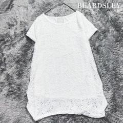 BEARDSLEY レース ショートスリーブ チュニックシャツ　S相当　美品