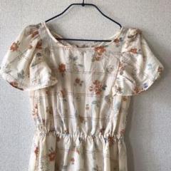 31日まで　vintage 花柄ワンピースのサムネイル