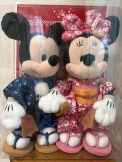 ディズニーストア 2005 ミッキー&ミニー お正月 着物 ぬいぐるみ ディズニーストア 2005 ミッキー&ミニー お正月 着物 ぬいぐるみ