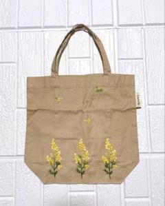 軽井沢クチュール　手刺繍ミモザ柄バッグインバッグ