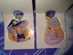 霧雨魔理沙　東方Project　アクリルキーホルダー　　ダイソー　ミニ