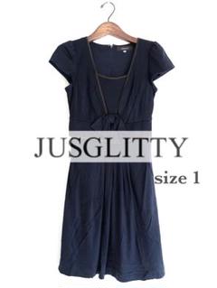 【2万JUSGLITTY ジャスグリッティー】清楚系ワンピースsize1のサムネイル