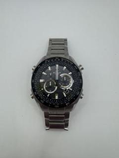 EDIFICE クロノグラフ ブラック　時計のサムネイル