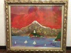 空飛ぶ画家糸川裕志のポップアートの富士山と江ノ島の絵 空飛ぶ画家糸川裕志のポップアートの富士山と江ノ島の絵 - メルカリ