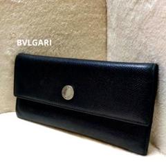 BVLGARI 長財布 クラシコ ロゴマニア シルバー金具刻印コイン