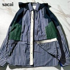 極美品✨sacai サカイ 21AW ドッキング ポプリン シャツ ジャケット 21aw 良品 sacai サカイ ドッキング ポプリン シャツ ジャケット 3