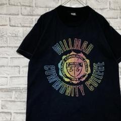 USA製90sヴィンテージTシャツ！シングルステッチ　ブラック半袖古着L725