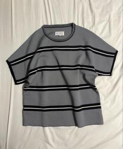 maison margiela ボーダーニットソー　カットソー maison margiela ボーダーニットソー カットソー - メルカリ