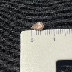 未使用 天然石 オレゴンサンストーン ペアシェイプカット 6mm 裸石 ルース