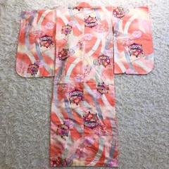 【未使用級しつけ糸付き✨️アンティーク七五三】 着物 昭和レトロ 女の子 鞠