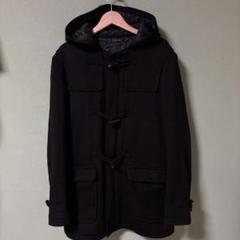 ZARA MAN ウールコート　M（L)　黒　フード　美品　比翼ジップ ウール混コート - ブラック | ZARA Japan / 日本