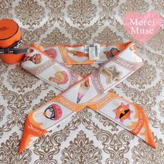 ❤未使用品❤ツイリー ファニーアイスクリーム オレンジ エルメス 箱付き ❤未使用品❤ツイリー ファニーアイスクリーム オレンジ