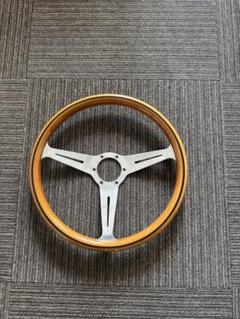 ナルディ  ウッドステアリング　36π ジムニー用 キャンセラー　boss付美品 ナルディ ウッドステアリング36π ジムニー用 キャンセラーboss付美品