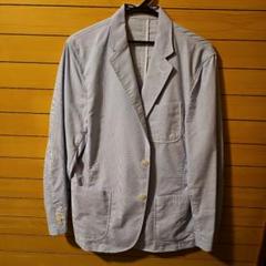 水色 テーラードジャケット ユニクロ UNIQLO