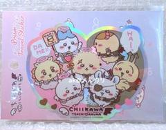 完売品‼️【新品未開封】ちいかわ　てんしとあくま　ビッグステッカー　集合　ハート