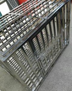 MGOODM ♥ 犬小屋 ステンレス 大型 ケージ ペットサークル トレー付き