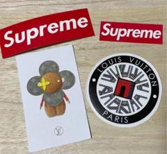 ルイヴィトン ムエットカード & supreme ステッカー セット