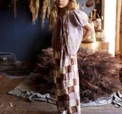 i*.様 apolina Molly Trouser Patchwork Cotton woven embroidered trouser vintage inspired child