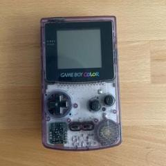 ジャンク品 任天堂 ゲームボーイカラー CGB-001 クリアパープル