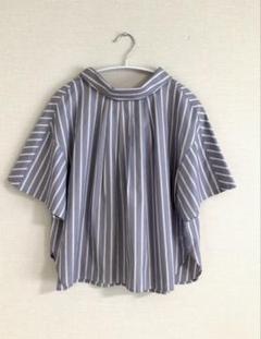 【美品】アドーア ADORE リネンブラウス　カットソー　バッグボタン 半袖 バックサテンジョーゼットブラウス | ADORE（アドーア