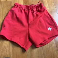 赤いショートパンツ ウエストゴム付き　デサントMサイズ　64