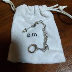 e.m.★ シルバー チェーン片耳用ピアス イヤカフ